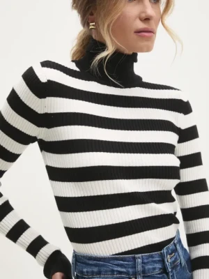 Answear Lab sweter damski kolor czarny z golfem
