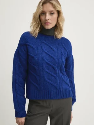 Answear Lab sweter damski kolor granatowy