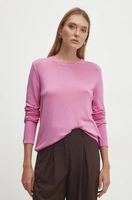 Answear Lab sweter damski kolor różowy lekki