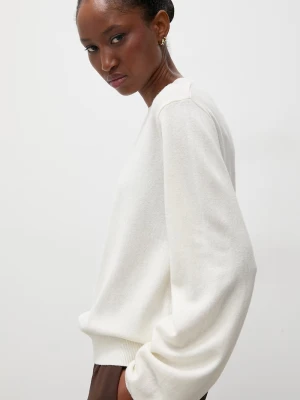 Answear.LAB sweter damski wełniany beżowy