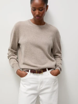 Answear.LAB sweter damski wełniany beżowy