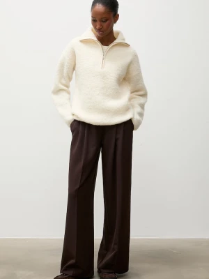 Answear.LAB sweter damski wełniany beżowy