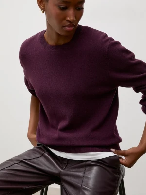 Answear.LAB sweter damski wełniany bordowy