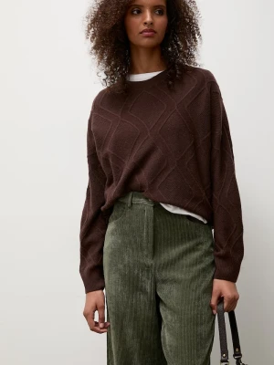 Answear.LAB sweter damski wełniany brązowy