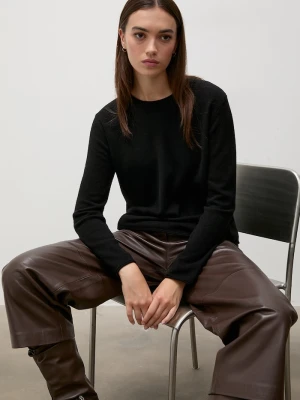 Answear.LAB sweter damski wełniany czarny
