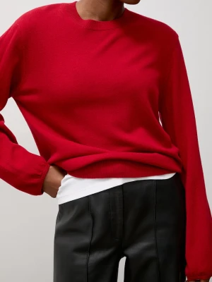 Answear.LAB sweter damski wełniany czerwony