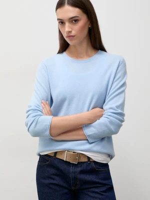 Answear.LAB sweter damski wełniany niebieski