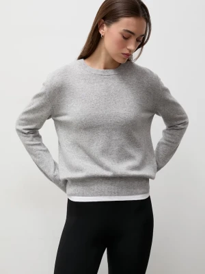 Answear.LAB sweter damski wełniany szary