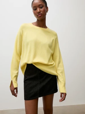 Answear.LAB sweter damski wełniany żółty