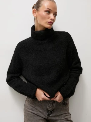 Answear.LAB sweter damski z dodatkiem wełny czarny