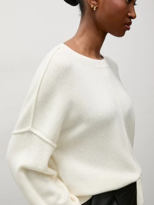 Answear.LAB sweter damski z kaszmirem beżowy
