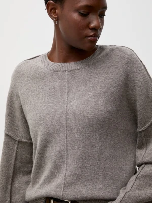 Answear.LAB sweter damski z kaszmirem brązowy