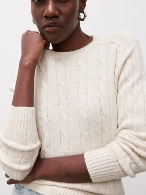 Answear.LAB sweter damski z wełną beżowy