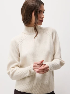 Answear.LAB sweter damski z wełną beżowy