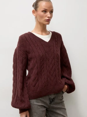 Answear.LAB sweter damski z wełną brązowy