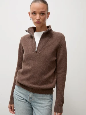 Answear.LAB sweter damski z wełną brązowy