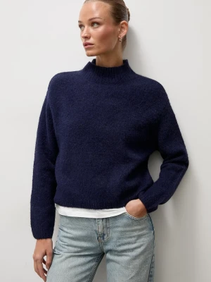 Answear.LAB sweter damski z wełną granatowy