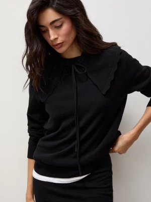 Answear.LAB sweter damski z wełny merino czarny