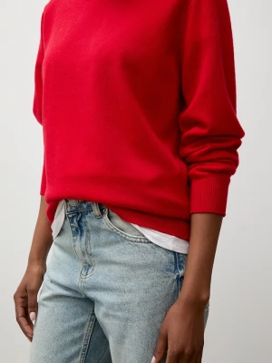 Answear.LAB sweter damski z wełny merino czerwony