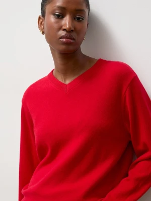 Answear.LAB sweter damski z wełny merino czerwony