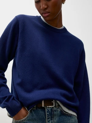 Answear.LAB sweter damski z wełny merino granatowy