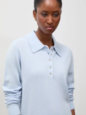 Answear.LAB sweter damski z wełny merino niebieski