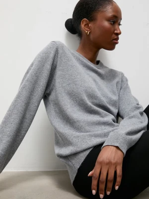 Answear.LAB sweter damski z wełny merino szary