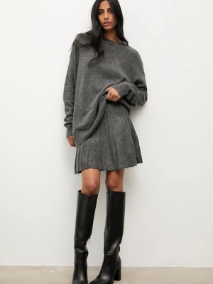 Answear.LAB sweter i spódnica damski kolor szary