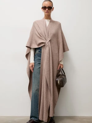 Answear.LAB sweter rozpinany damski z wiskozą beżowy