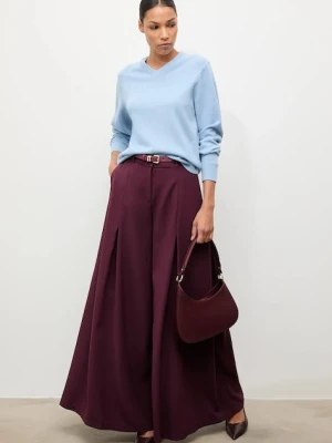 Answear.LAB sweter wełniany damski kolor niebieski lekki