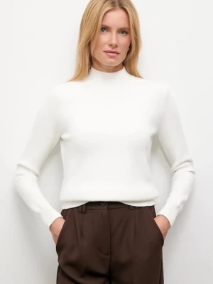 Answear.LAB sweter z kaszmirem damski kolor beżowy z półgolfem