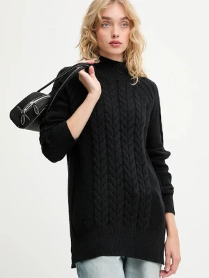 Answear.LAB sweter z kaszmirem damski kolor czarny z półgolfem