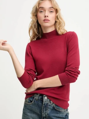Answear.LAB sweter z kaszmirem damski kolor czerwony