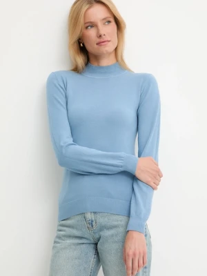 Answear.LAB sweter z kaszmirem damski kolor niebieski