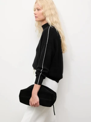 Answear.LAB sweter z kaszmirem damskie kolor czarny z półgolfem