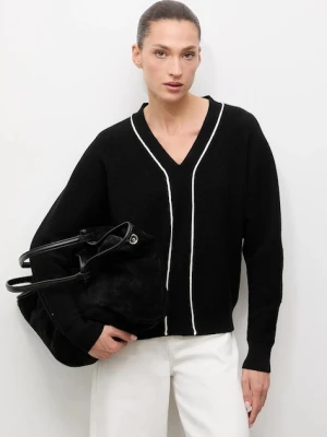 Answear.LAB sweter z kaszmirem i jedwabiem damski kolor czarny