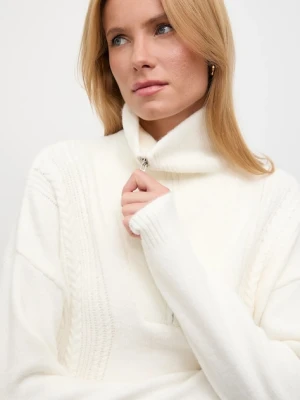 Answear.LAB sweter z kaszmirem kolor beżowy z golfem