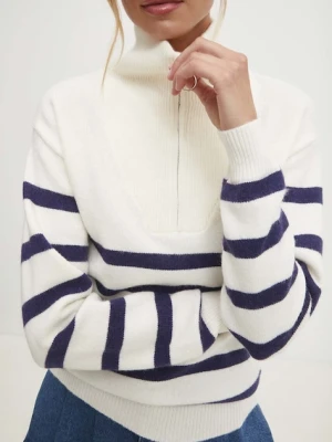 Answear Lab sweter z kaszmirem kolor biały Answear.LAB