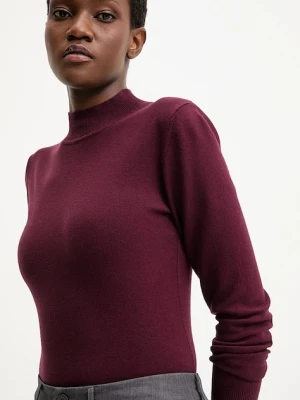 Answear.LAB sweter z kaszmirem kolor bordowy lekki