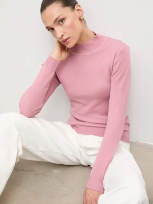 Answear.LAB sweter z kaszmirem kolor różowy lekki