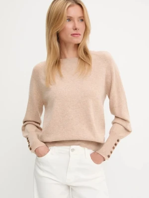 Answear.LAB sweter z wełną damski kolor brązowy lekki
