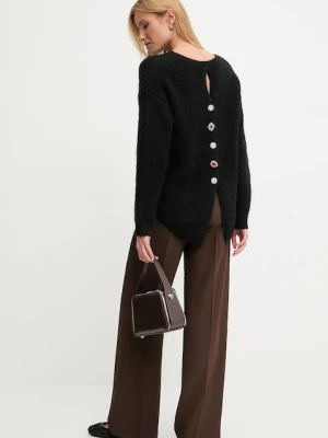 Answear.LAB sweter z wełną damski kolor czarny