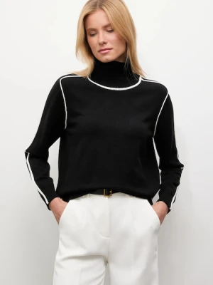 Answear.LAB sweter z wełną damski kolor czarny