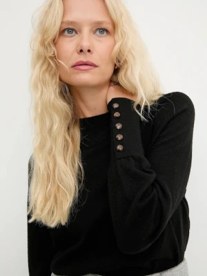 Answear.LAB sweter z wełną damski kolor czarny lekki