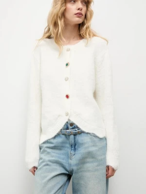 Answear.LAB sweter z wełną damskie kolor biały lekki