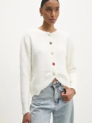 Answear.LAB sweter z wełną damskie kolor biały lekki