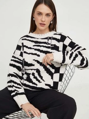 Answear Lab sweter z wełną kolor beżowy