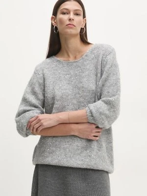 Answear Lab sweter z wełną kolor szary