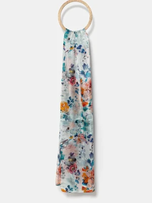 Answear.LAB szal jedwabny damski kolor multicolor wzorzysty