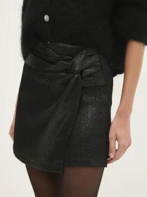 Answear Lab szorty damskie kolor czarny gładkie high waist